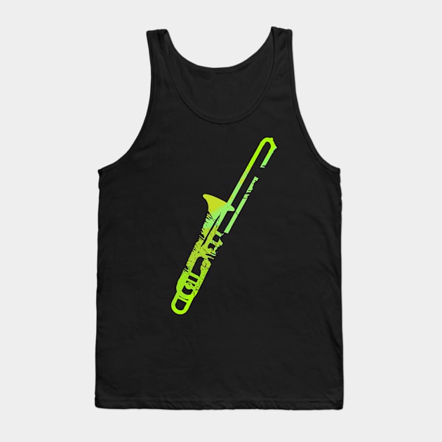 Trombone Jazz Gift Musical Instrument Vintage Tank Top by AlleyField